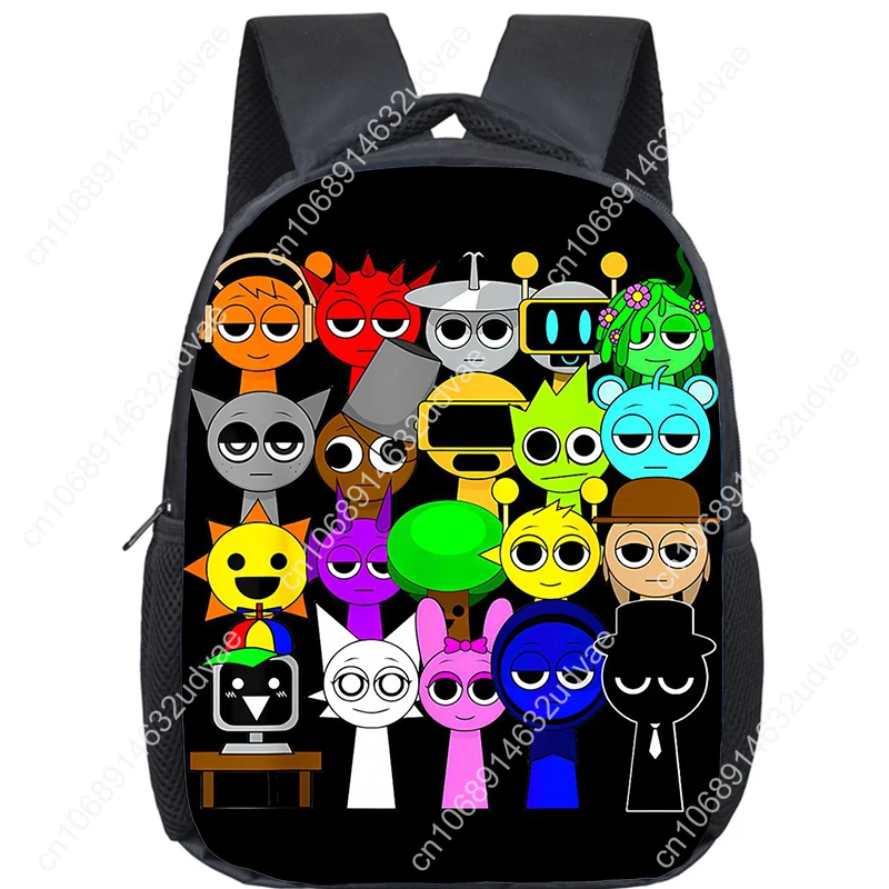 Incredibox Sprunki Backpack Toddler Cartoon Kindergarten Bags Mochila Boys Girls Sprunki School Bag Kids Orthopedic Bookbag Gift