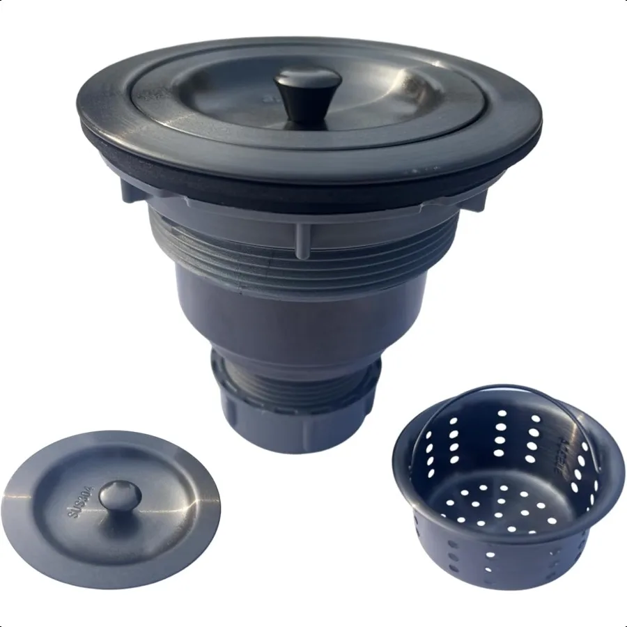 مصفاة حوض المطبخ بالوعة استنزاف الجمعية عدة 31 2 بوصة مع بالوعة المطبخ استنزاف Basket304 حوض الفولاذ المقاوم للصدأ سدادة غطاء LidSt