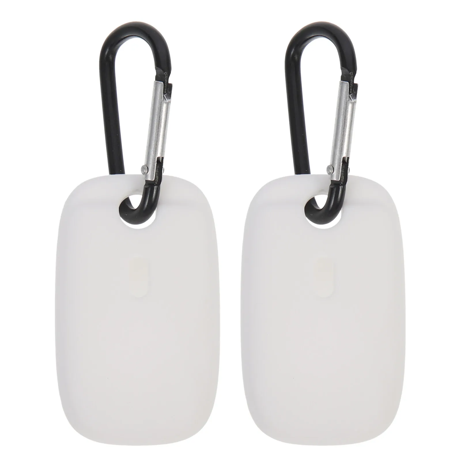 

2pcs Silicone Cover Simple Protective Case For Tracker Keychain Accessory Shockproof Durable Tracer Cover