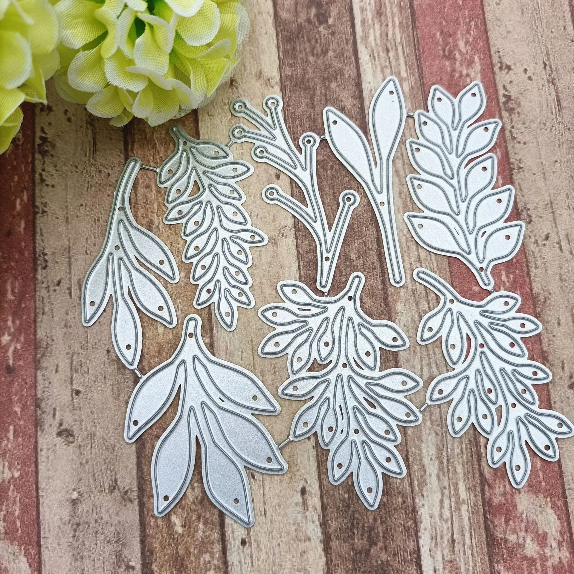 Plant Petal Cutting Leaves Metal Cutting Dies Craft Stamps Die Cut Embossing Card Make Stencil