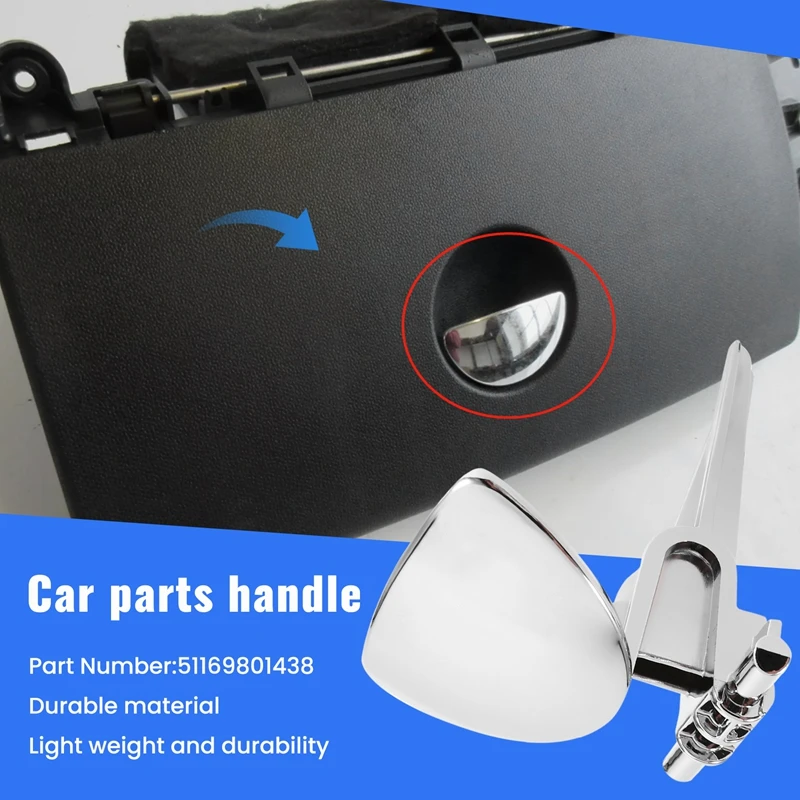 

Car Glove Box Lock Latch Opener Handle Knob Trim Cover For MINI R60 R61 Countryman & Paceman 2011-2016 51169801438