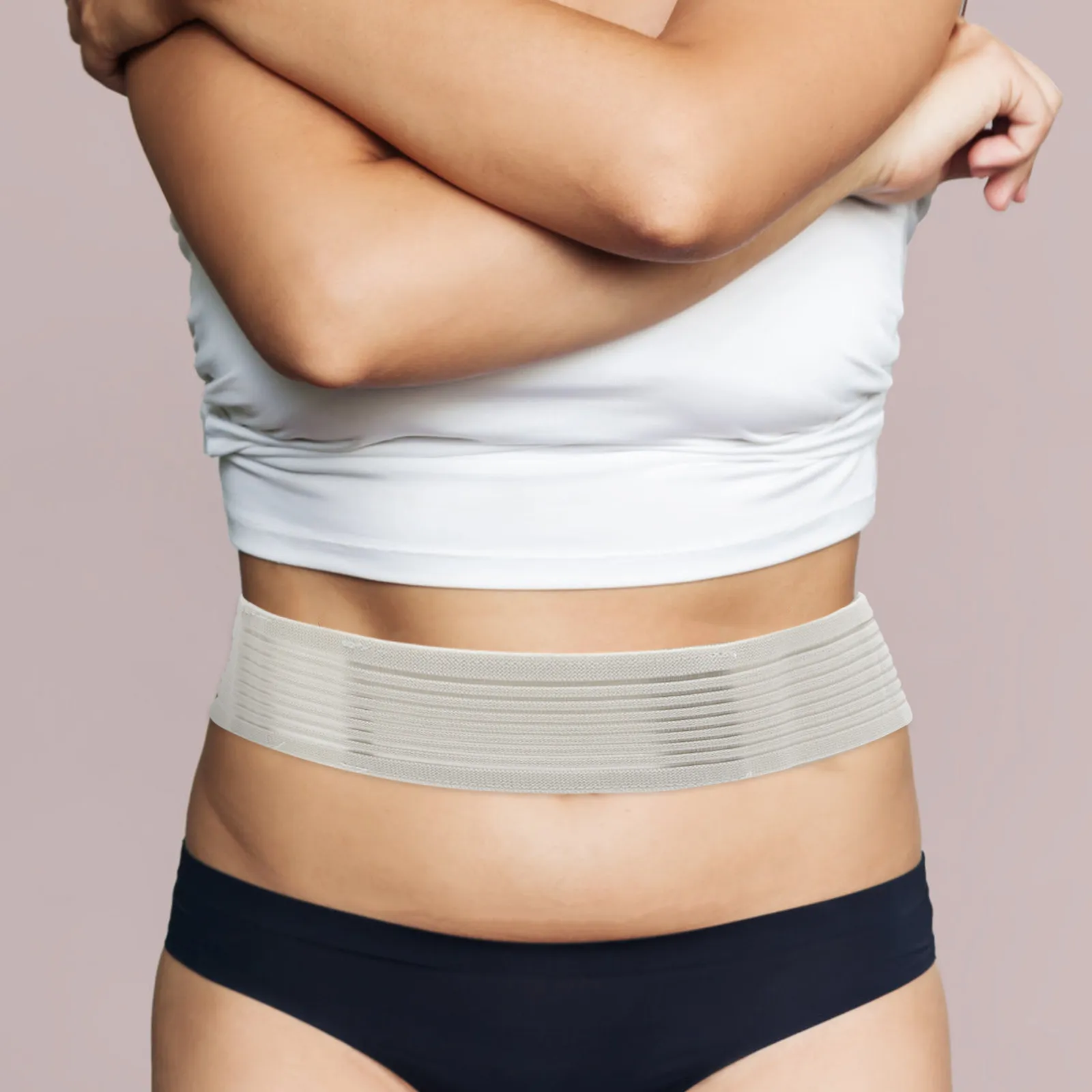 Elastic Abdominal Dialysis Belt for Peritoneal Catheter Fixation High-Grade Nylon Reusable Breathable Comfortable Concealed