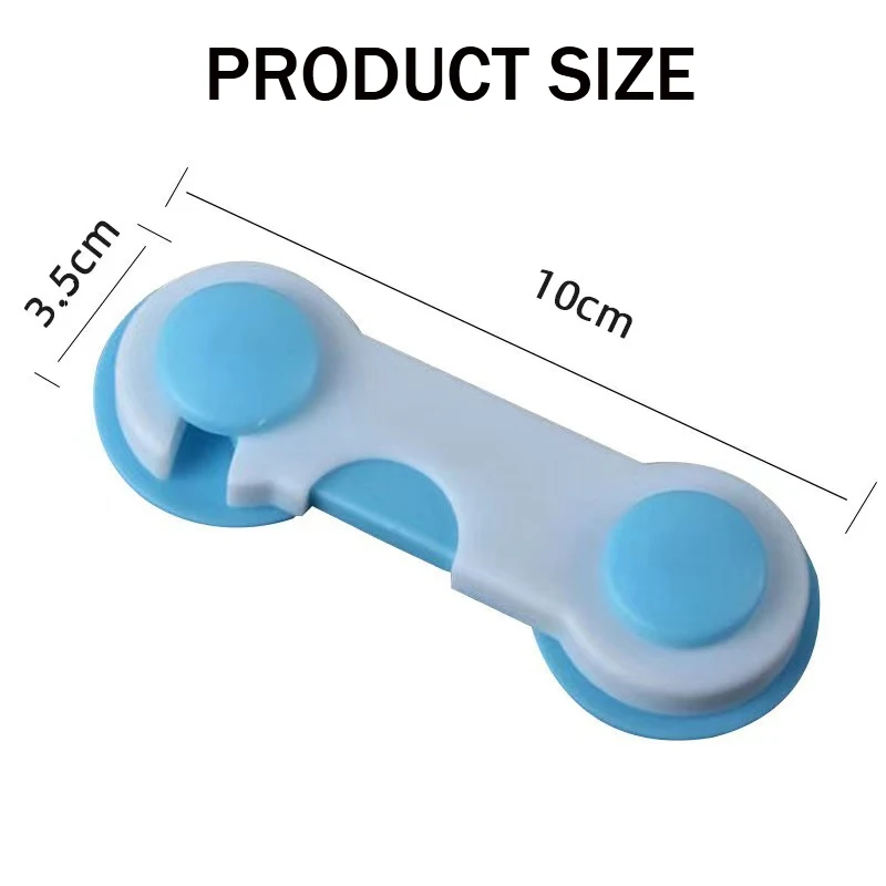 10Pcs Children Safety Drawer Lock Kids Anti-Pinching Hand Cabinet Drawer Locks Home Security Protection Plastic Locker Buckle