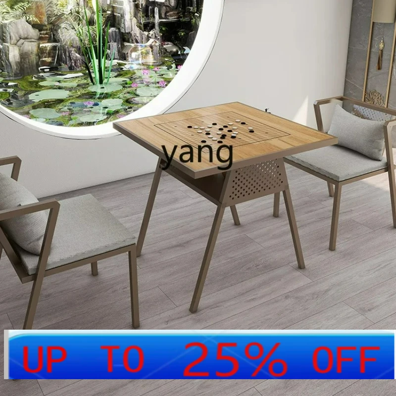 LTT Arrangement of chess and go table dual-purpose double-sided chessboard in  overhead leisure area