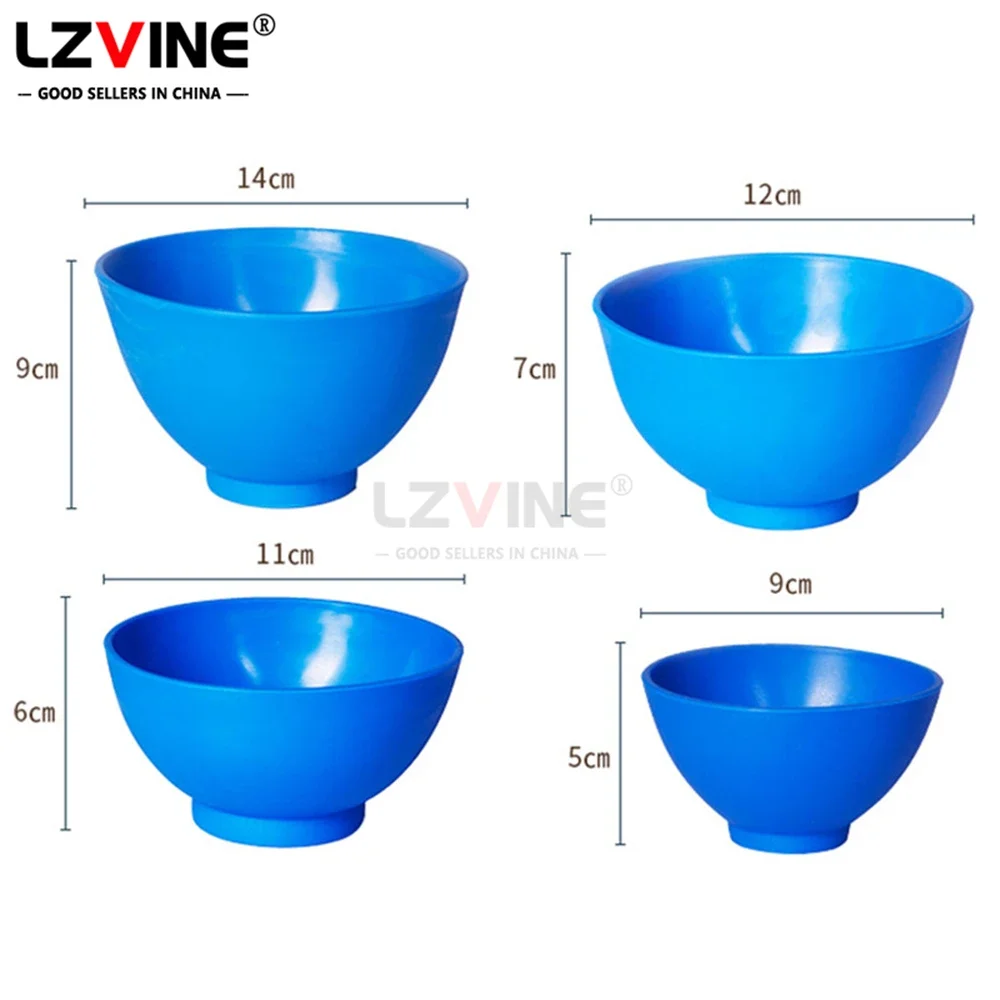 Dental Lab Mixing Bowl S/M/L/XL Flexible Rubber Alginate Plaster Material Mixing Bowl Nonstick Oral Hygiene Teeth Whitening Tool