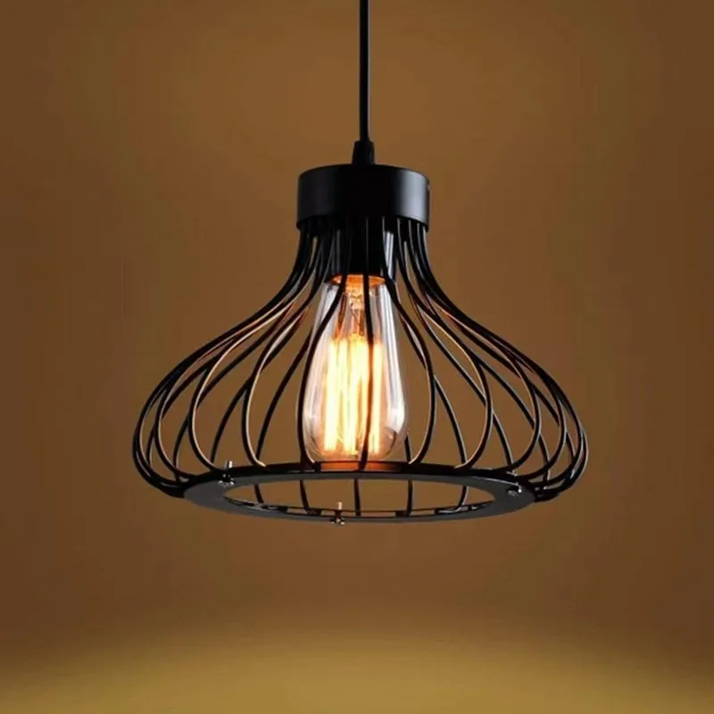 

Modern Minimalist Industrial Geometric Iron Three Light Pendant Lamp Dining Bar Entryway Decor Novelty LED New Energy Saving