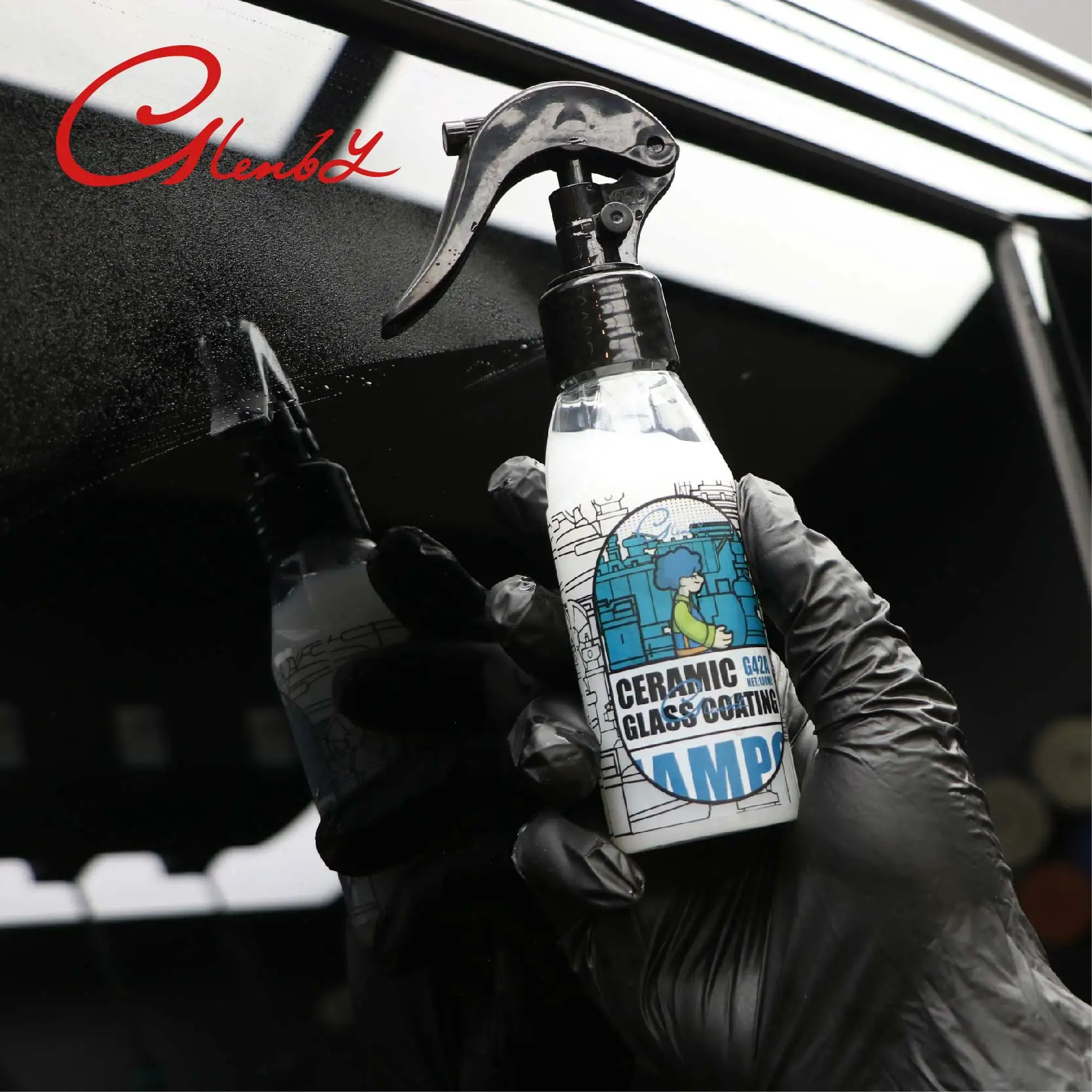 Car Ceramic Glass Coating Hydrophobic Coating of Windshield Rearview Mirror Glass Anti-rain Water Repellent