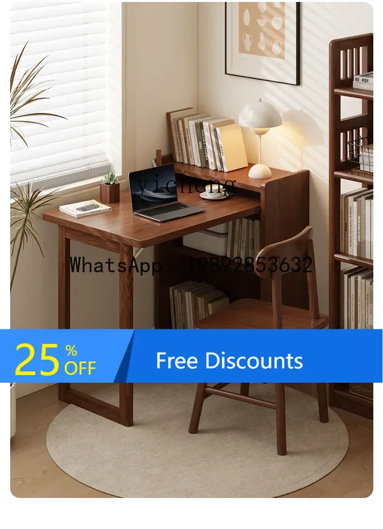 

folding desk home office solid wood table bedroom bedside simple corner student study table