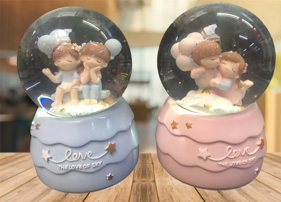 Cute Kids Themed Lighted Glass Musical Snow Globe Gift,love,friendship,celebration,fun,Joke, cute, Ships from Turkey