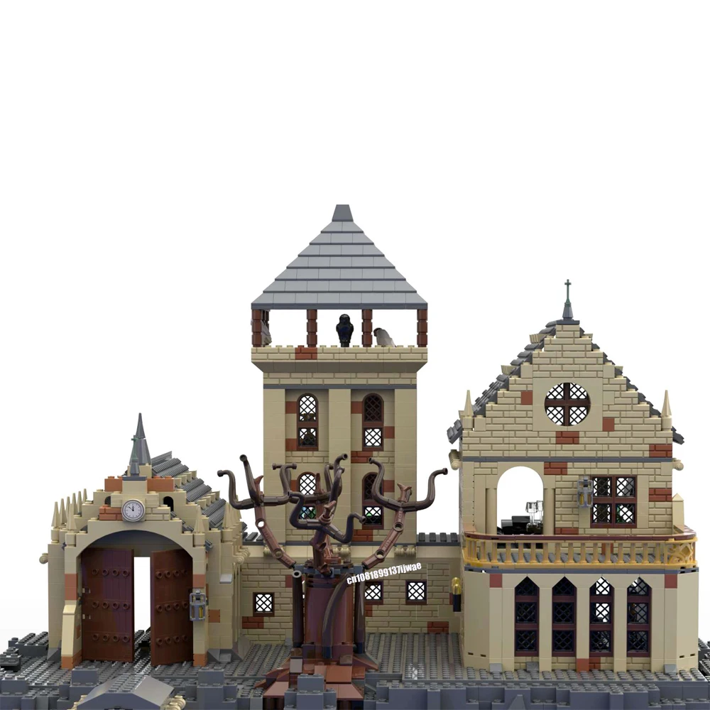 NEW 2809PCS magic Movie Modular Harrying Island Castle model DIY creative ideas ChildToy birthday Gift Building blocks MOC-75954