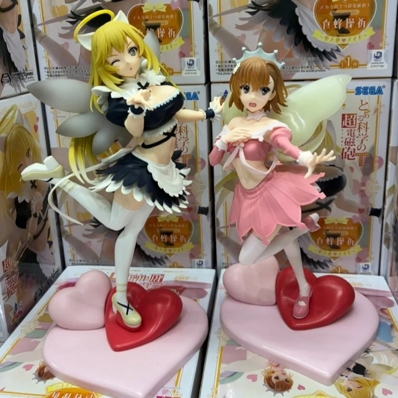Autentyczna figurka anime To Aru Kagaku No Railgun Shokuhou Misaki Misaka Mikoto, model do dekoracji biurka