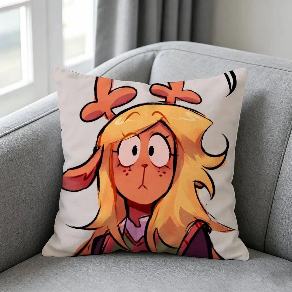 Noelle Holiday-y Deltarune Susie Pillow cover gift High definition digital printing,Surprise  vivid pattern Household.
