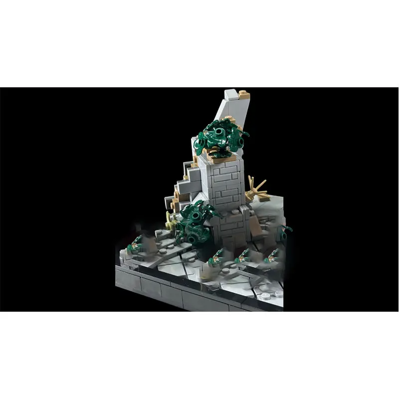 1000PCS MOC-228487 MOC Hot Movie Architecture Expansion Building Block High Difficulty Assembly Model Toy Festival Children Gift