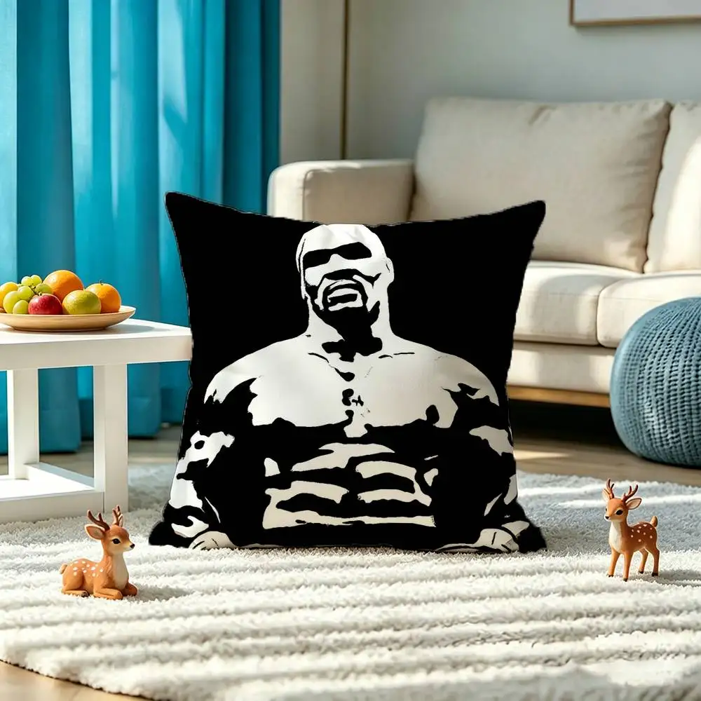 B-boxing legend M-Mike Tyson Pillow Case Square Double-Sided Sofa Cushion Cover Bedroom Bedside Pillow