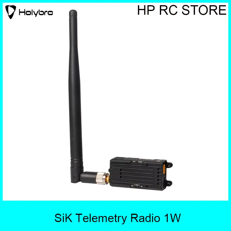 HolyBro SiK Telemetry Radio (1W, 915MHz) - Open-Source SIK Firmware, Plug-and-Play for Pixhawk Standard Flight Controllers