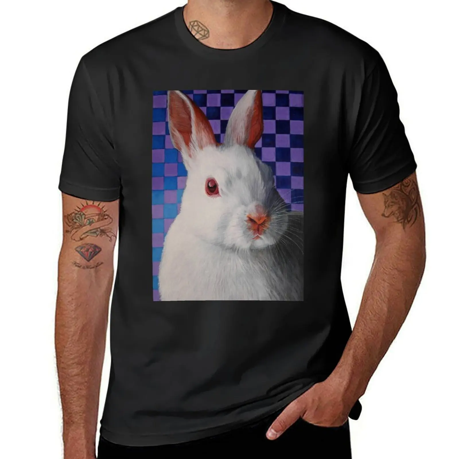 Soulful Rabbit 2 T-Shirt hippie clothes oversizeds summer top mens graphic t-shirts big and tall