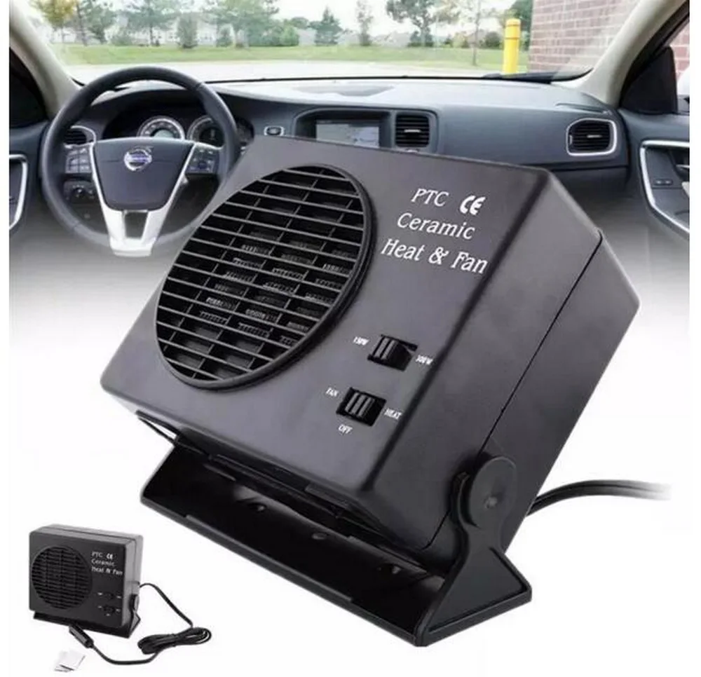 150W 300W Heater Portable Window Defroster 12V Vehicle Cooling Cooler Heater Warmer Fan Ceramic Auto Car Truck Fan