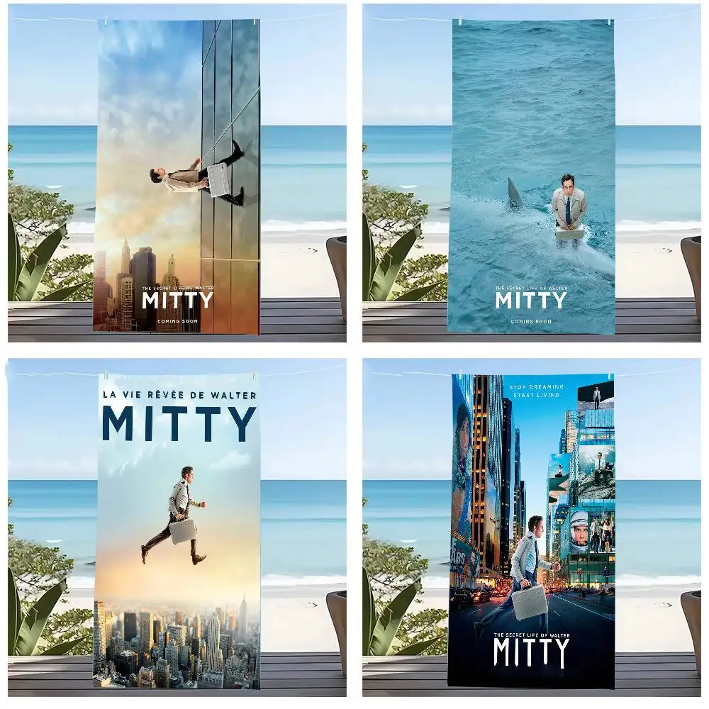 

S-secret life of walter mitty Towel Colorful Bath Towels Microfiber Quick Dry Custom Sand Free Beach Yoga Spa Gym Pool