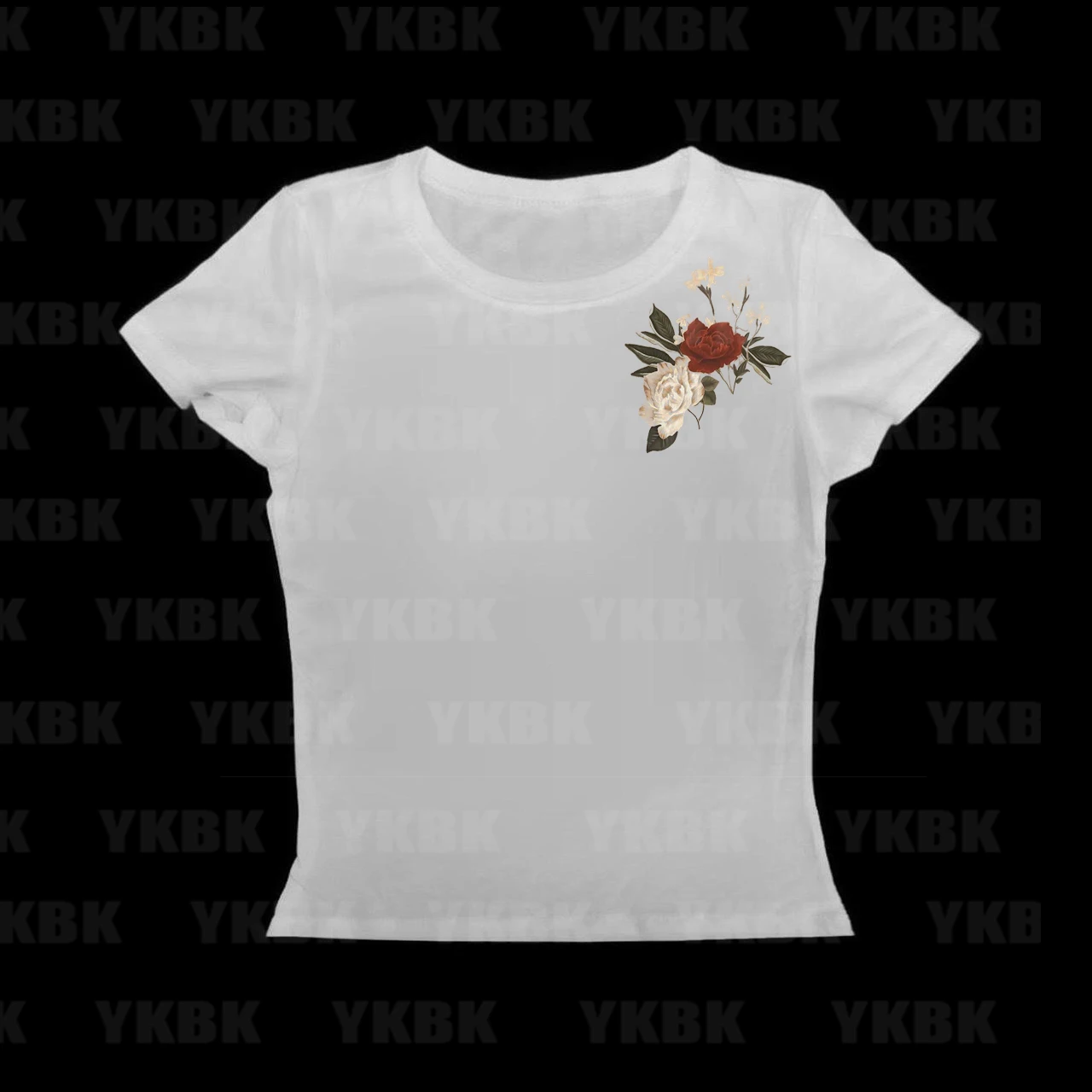 Womens Rose Print Shirt Gifts  Top Floral Print Tee Floral