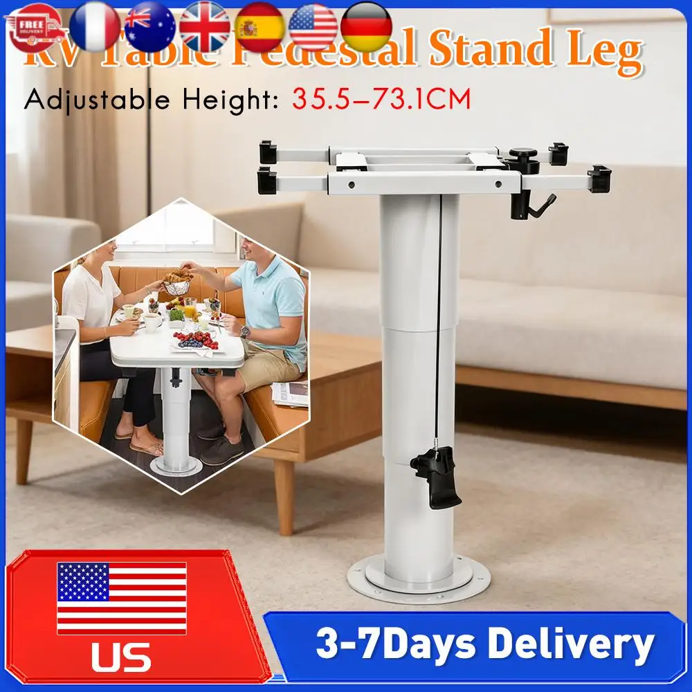 

Heavy-Duty Pneumatic Table Leg Bases Brackets Height Adjustable Gas Lift Support Leg for RV Camper Marine Boat Yacht Caravan ﻿