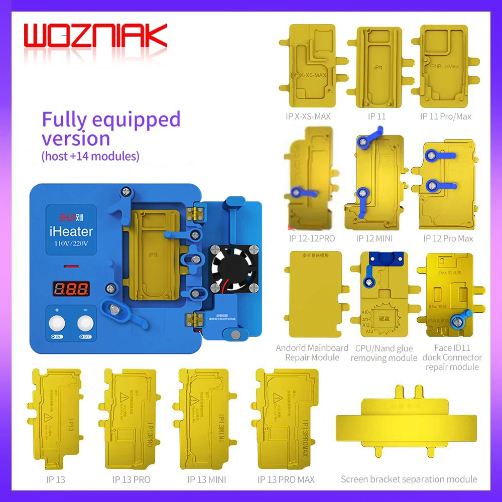 JC iHeater Face ID Pre-heating Station Heating Plate for iPhone X-11/12/13Pro Max Motherboard Preheating Separating Desoldering