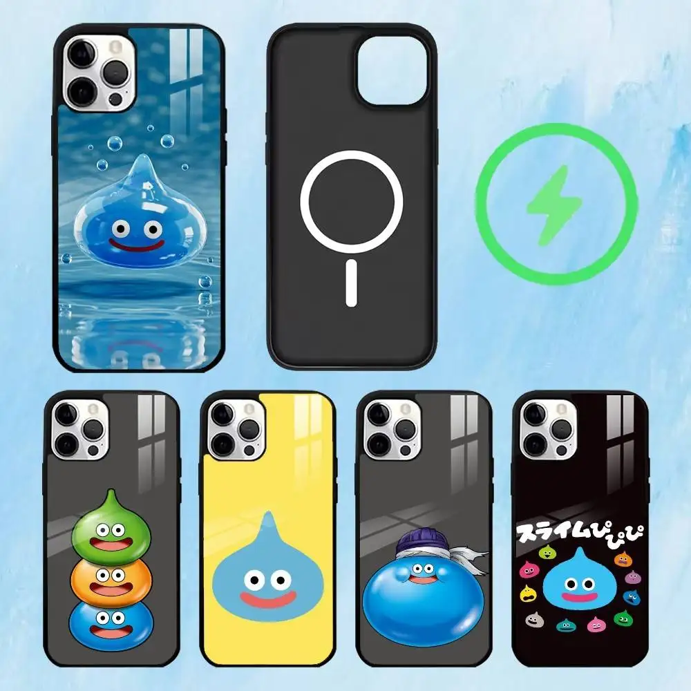 

D-Dragon Q-quest S-Slimes Phone Case For iPhone17,16,15,14,13,12,11 Plus,Pro Max Magnetic For Magsafe Wireless Charging