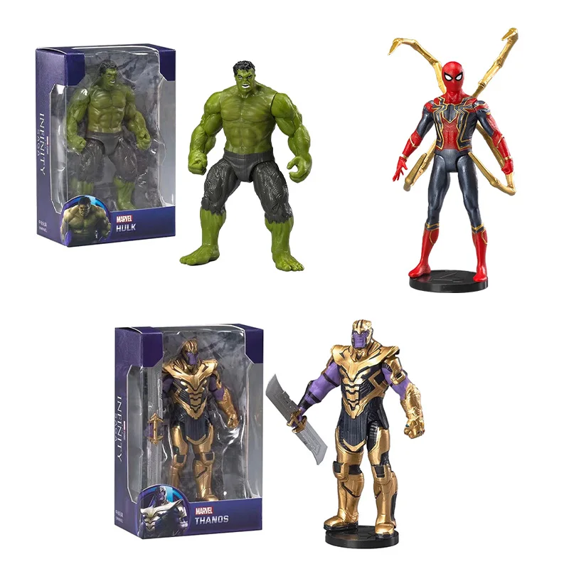 Wunder Rächer exquisite handgemachte Thanos Iron Man Kapitän Amerika Thor Krieg Maschine Hulk Spider Man Modell Spielzeug Weihnachts geschenk – Detail 4