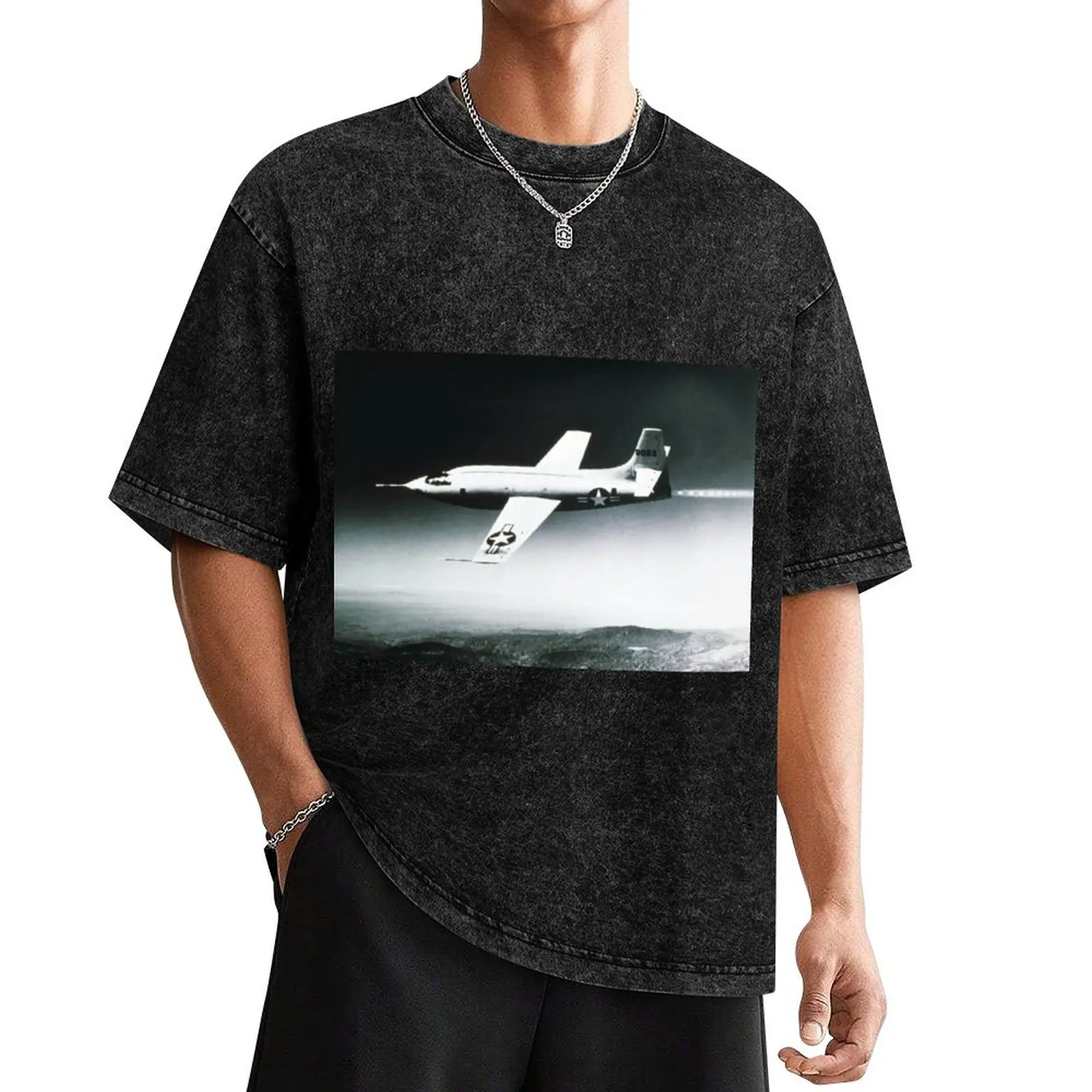 

Bell X-1 in flight (T612/0079) T-Shirt anime basketball graphic tees cotton graphic tees funny t shirts for men