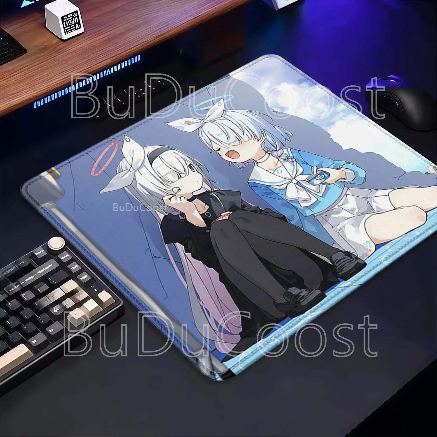 Small size Blue Archive Mousepad Ryuuge Kisaki PC Gaming HD printing Anime girl Mouse Pad Keyboard Office accessories Desk Mat