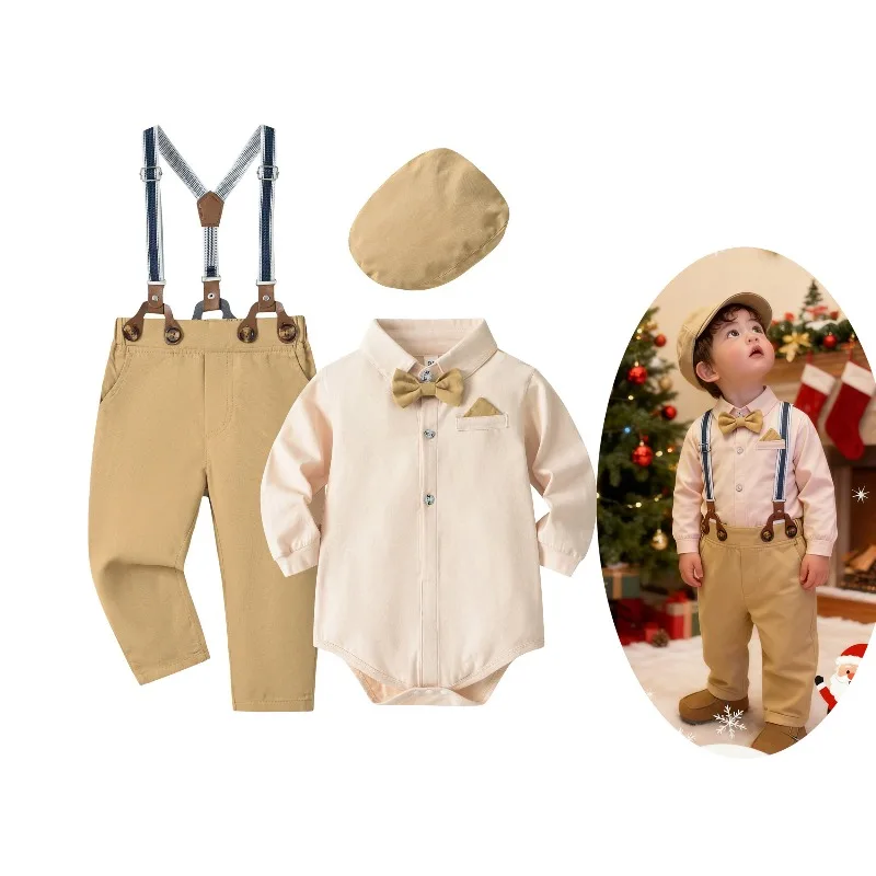 

Baby Boy Clothes 0-24M Baby Boy Suits 4pcs infants Boys Baptism Easter Outfits Christmas Clothes новорожденных одежда для