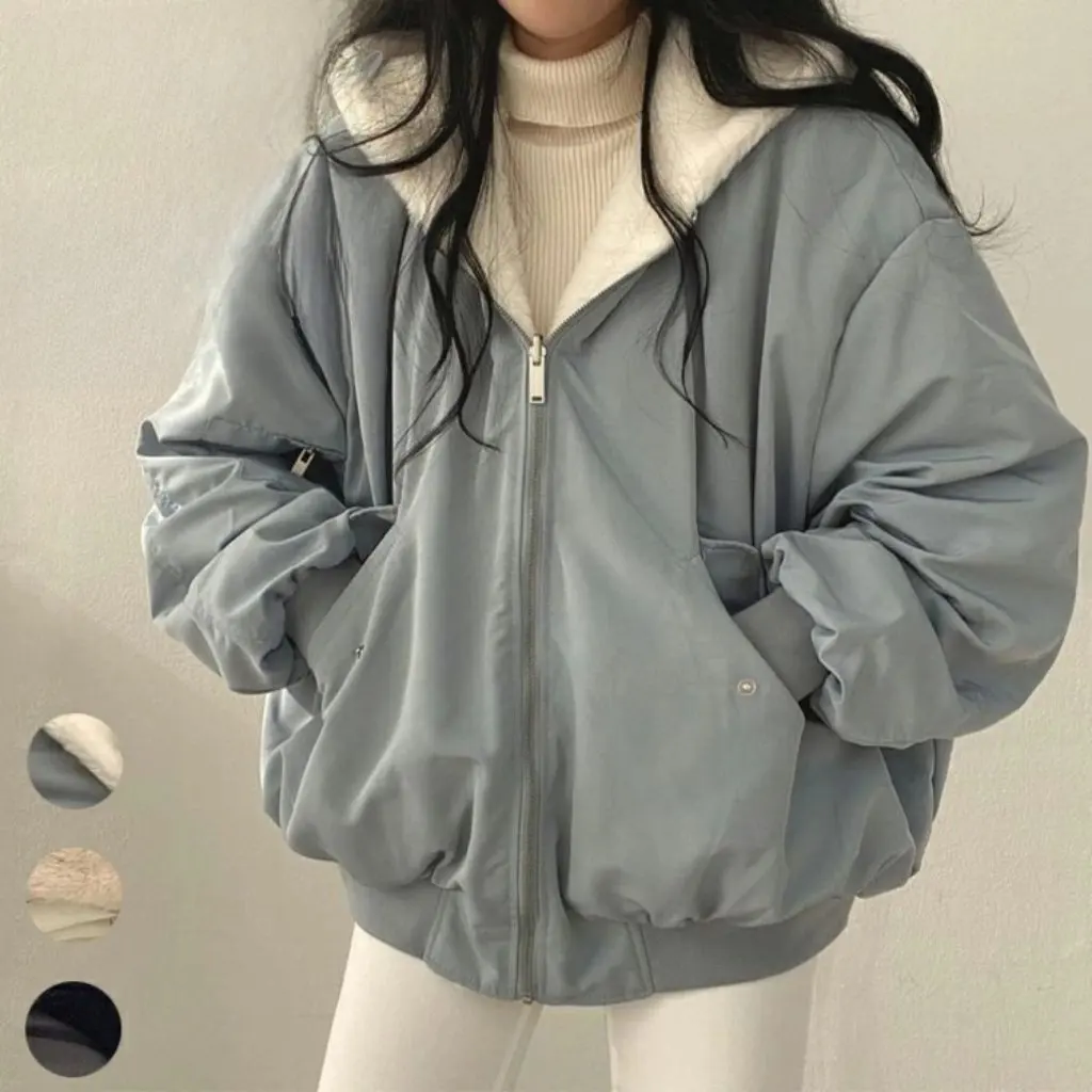 

Women's Elegant Reversible Cotton Outwear Autumn Winter Thickened Velvet Fat Mm Cotton Warm Fashionable Top