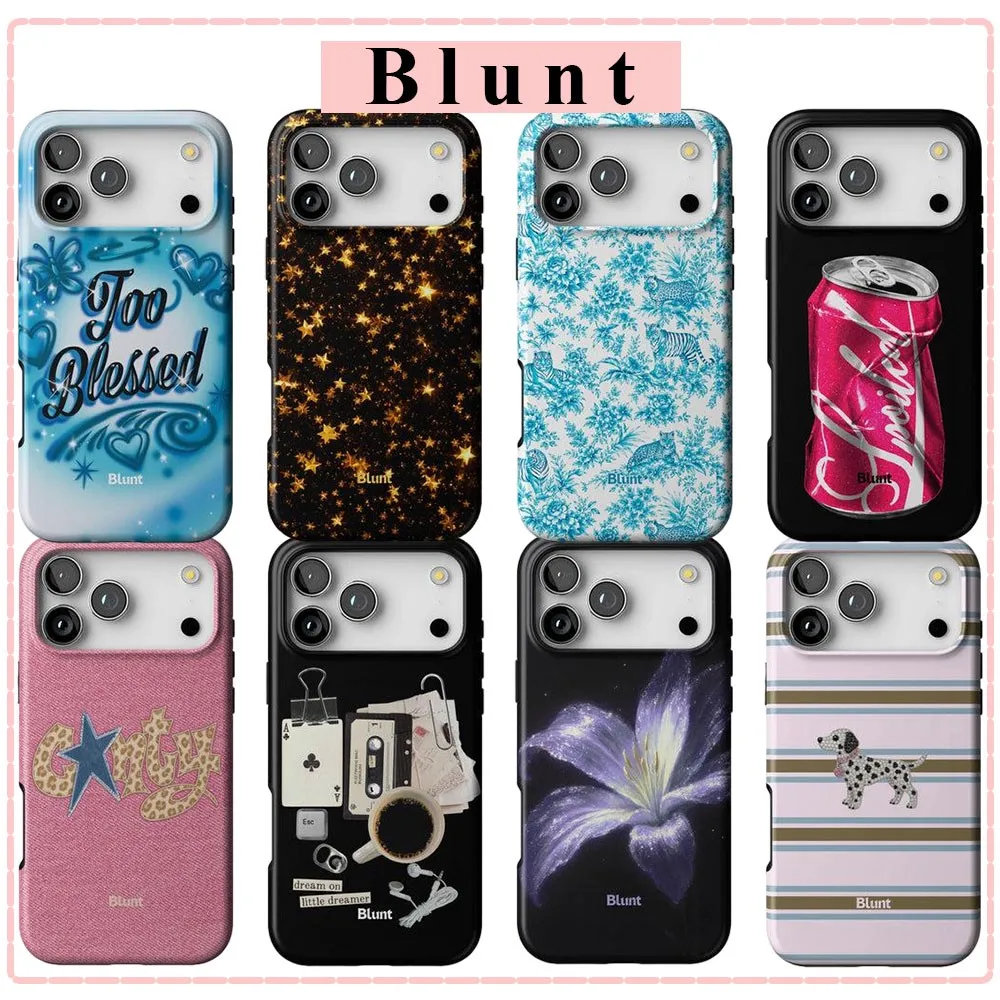 Pink Star Blunt Phone Case for Samsung Galaxy S20 S22 S23 S24 S25 S26 FE Plus Ultra Edge 4G 5G Double-layer Back Cover
