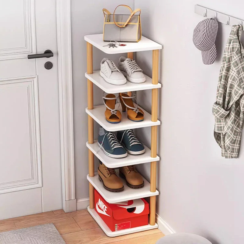 

Narrow Vertical Shoe Rack Drawer Bathroom Living Room Friendly Personal Storage Wall Shoe Rack Cube Zapatera Furniture Salon