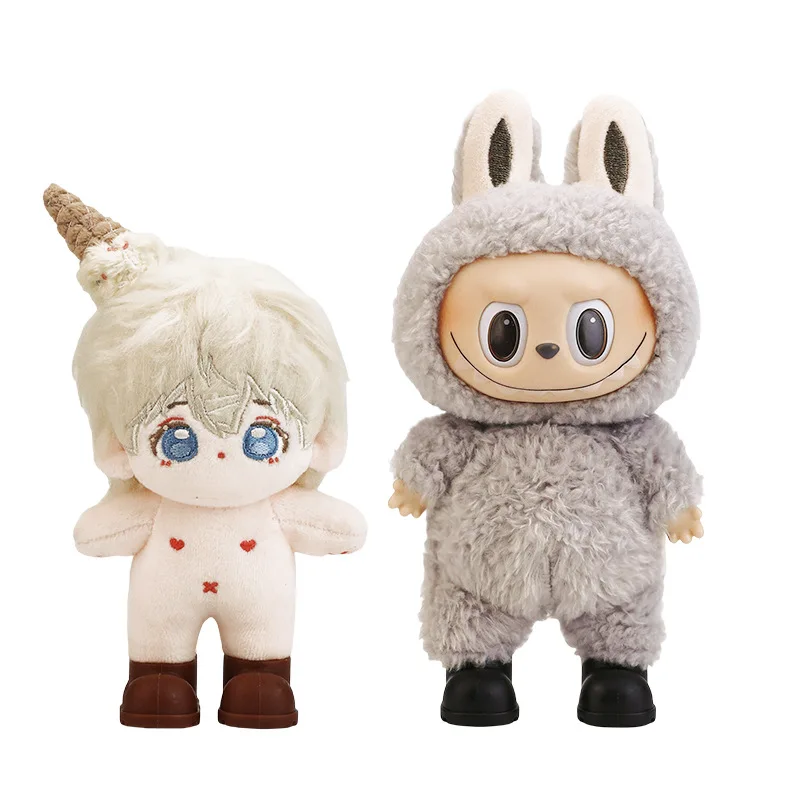 Geschikt Voor 10 Cm 15 Cm Bjd Pop Schoenen Compatibel Met V1 V2 V3 Labubu EXO Speelgoed Sneakers Katoen Pluche pop Schoeisel Serie