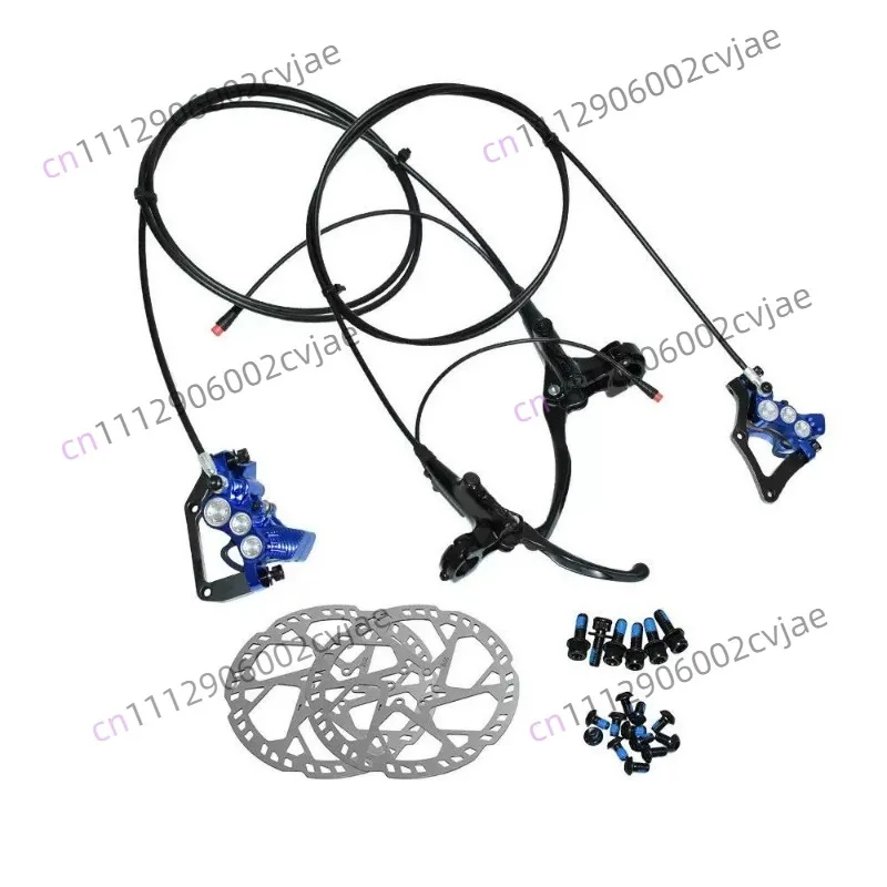 Mountain bike modified brake handle waterproof head caliper 6 piston aluminum alloy power-off hydraulic disc brake