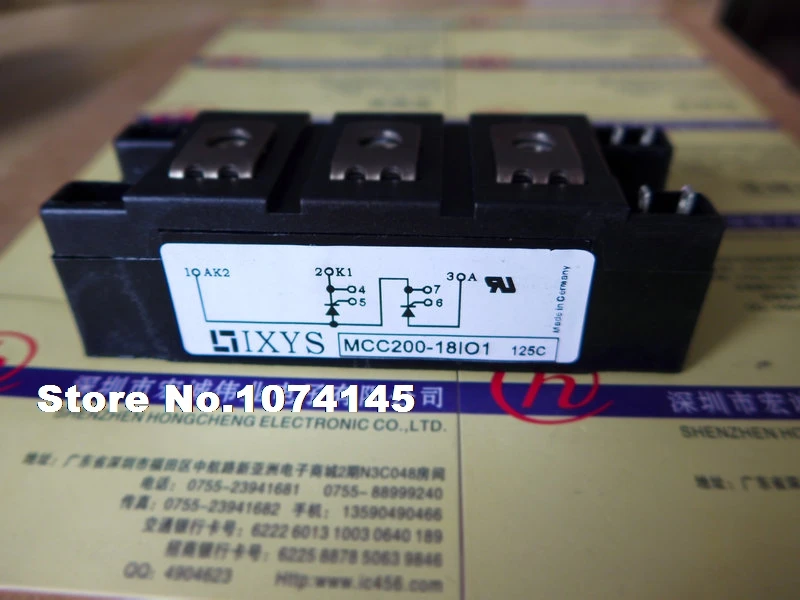 

MCC200-18IO1 IGBT power module