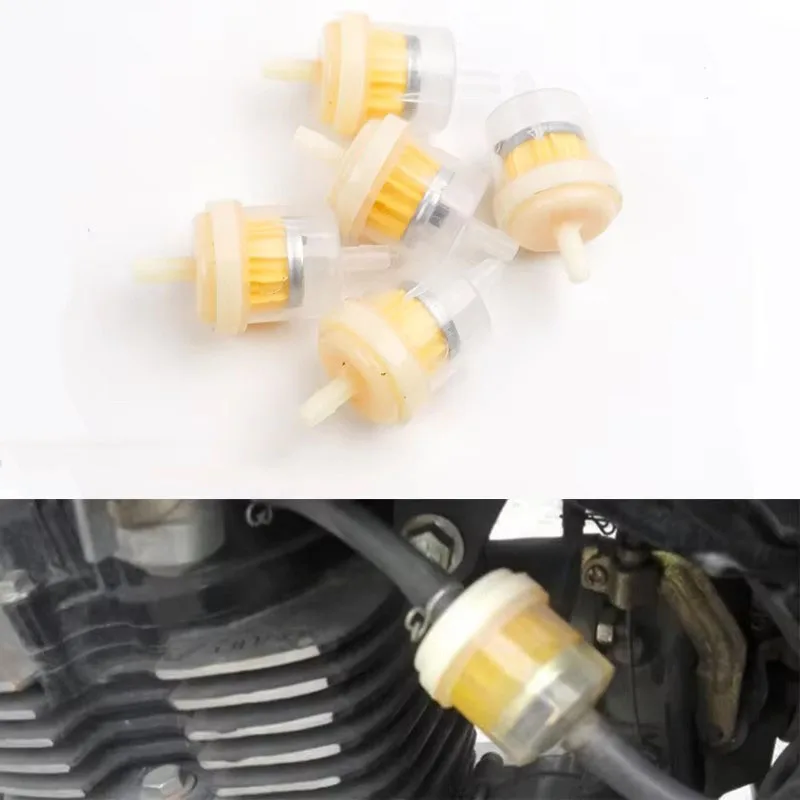 1/5/10Pcs Gasoline Oil Filter Pipes Universal Inline Gas Fuel Filter For Small Engine Lawn Mower Motorcycle Accessorie