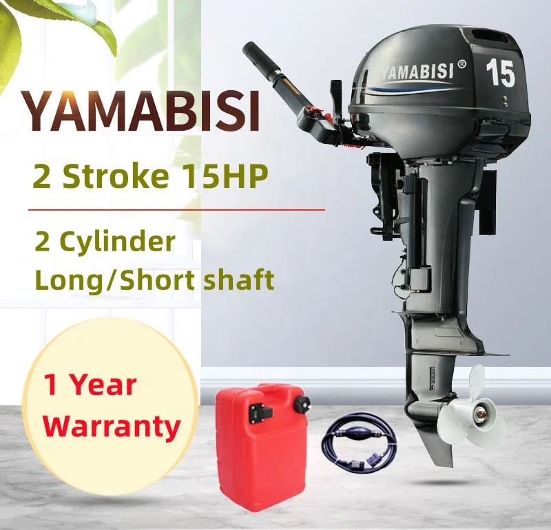 Chinese 15HP 2 Stroke Electric Manual Start Boat Engine Outboard Motor