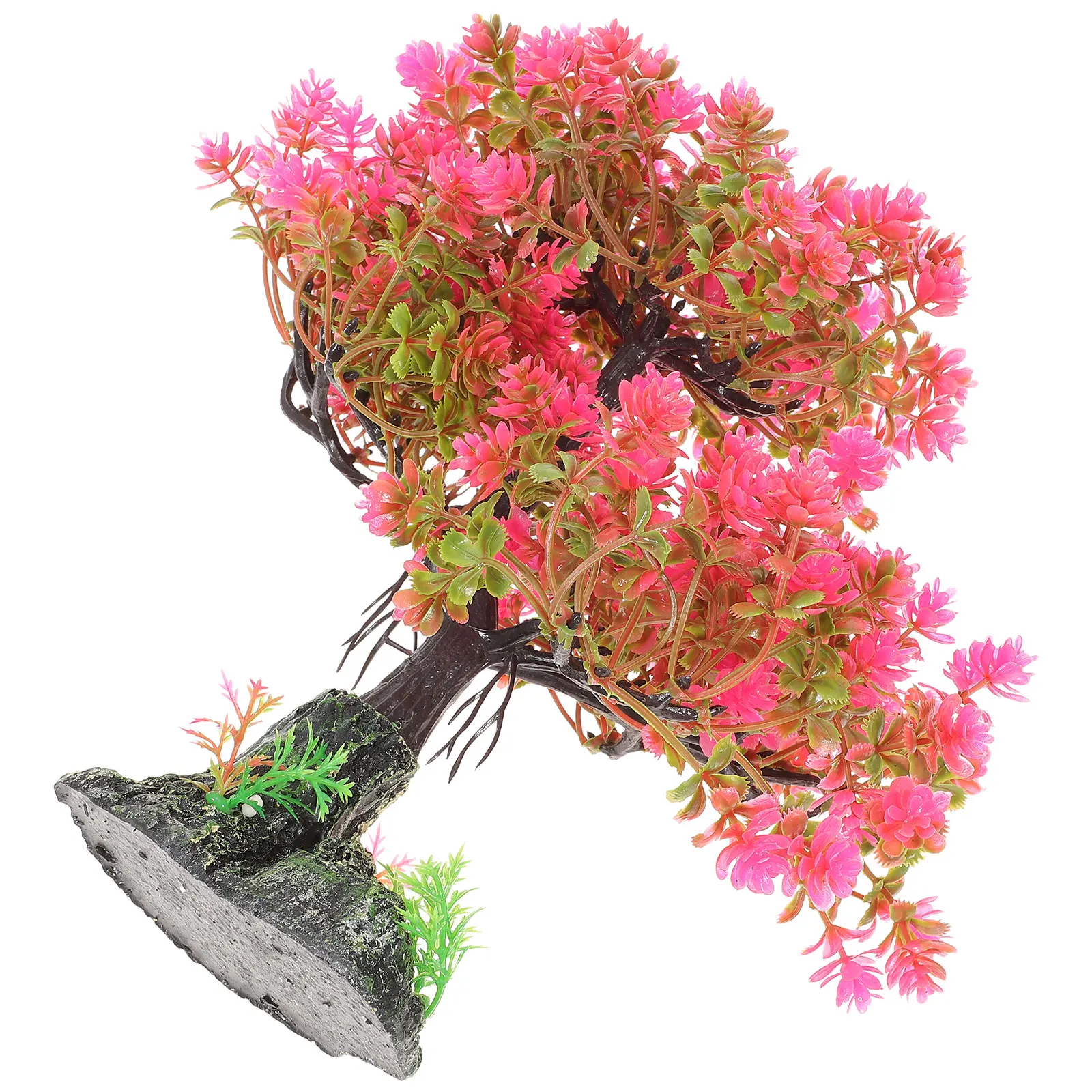 

Resin Aquarium Decor Fake Tree Delicate Aquarium Plant Decorative Fish Tank Supplies Household Office Table Decoration