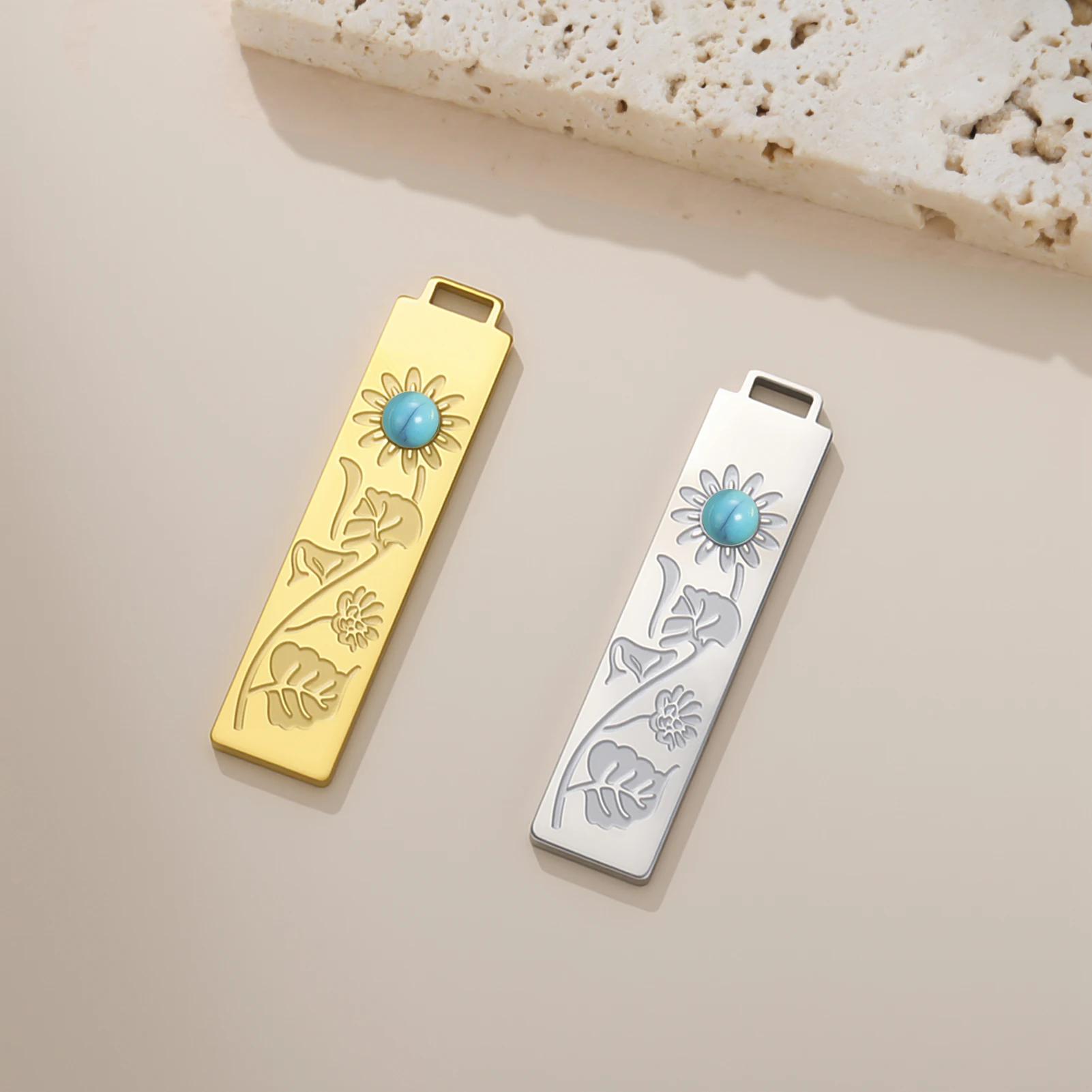 

Nature Inspired Sunflower Pendant Boho Floral Charm Necklace Component for Nature Lover Daily Boho Jewelry Gift