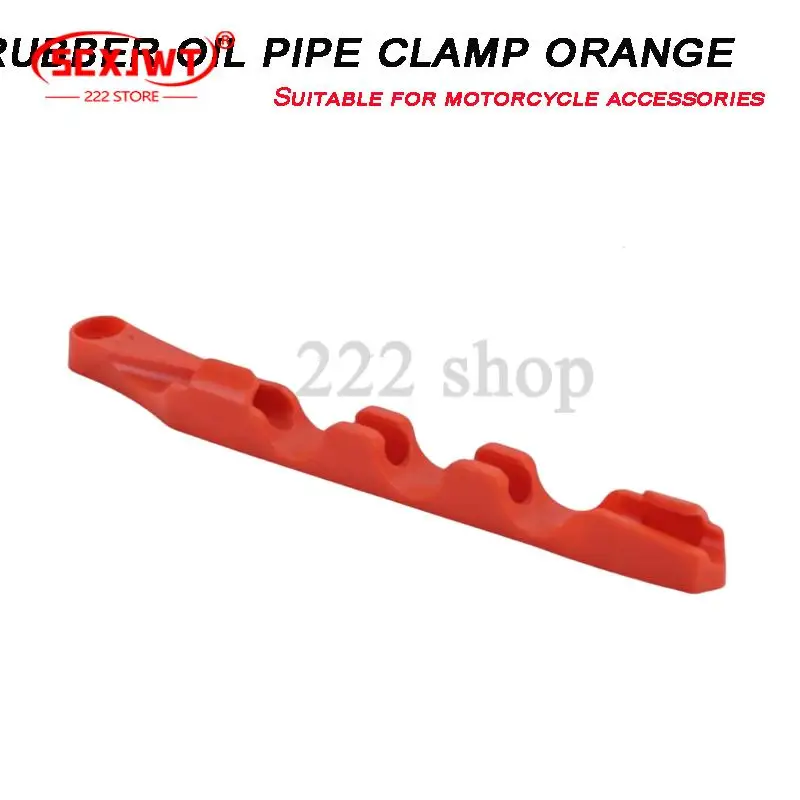 Durable orange flat fork oil pipe clamp off-road motorcycle air hose
