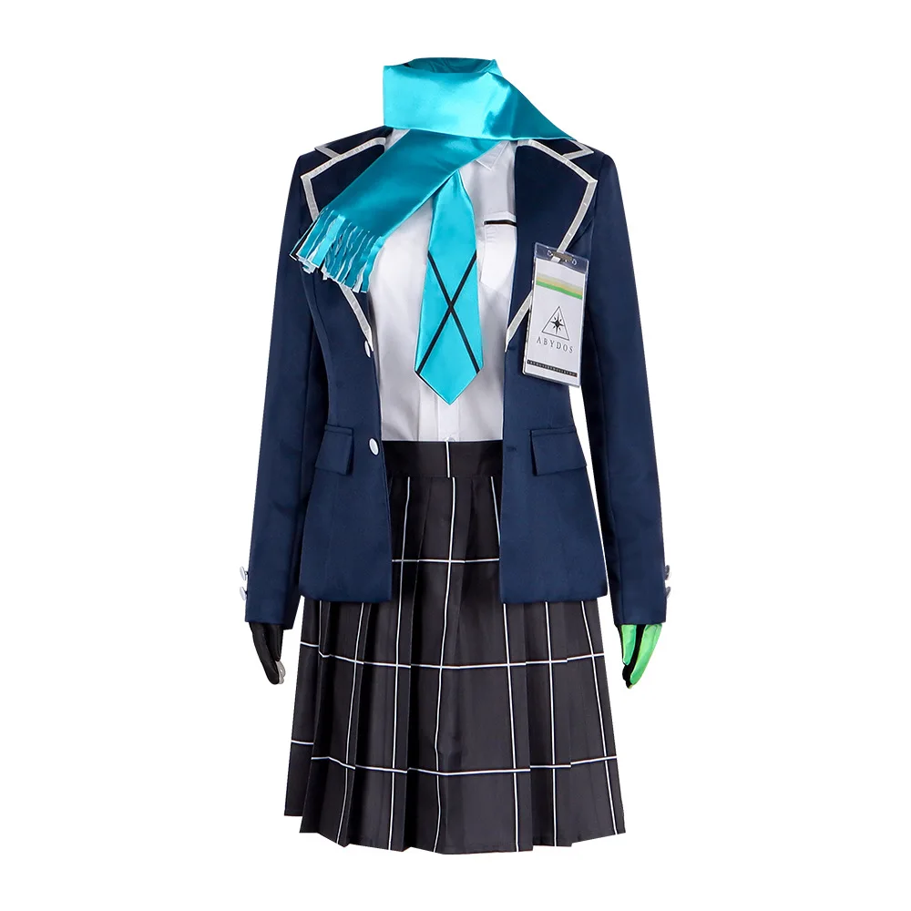 Shiroko Cosplay Costumes Game The Animation Full Set Outfit JK Skirt Blue Archive Cos School Uniform Role Play Suites dla dziewczynek