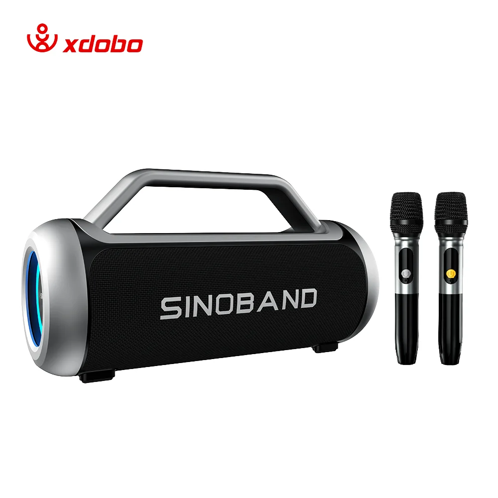 Xdobo Factory Price Cheapest Price Fabric BT Portable Stereo Hot Selling Subwoofer Speakers With Dual Microphones