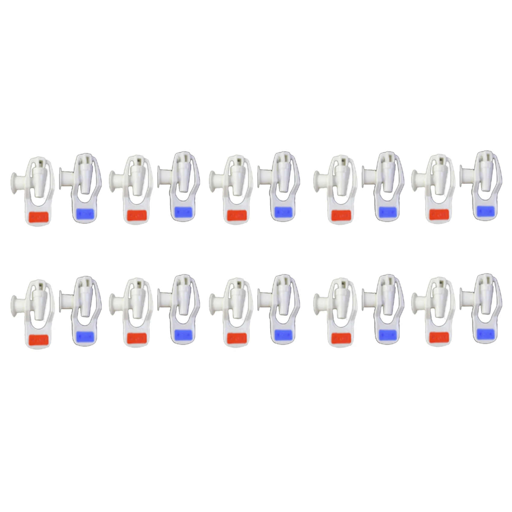 A68M-استبدال موزع المياه دفع نوع صنبور بلاستيكي أبيض 20 قطعة