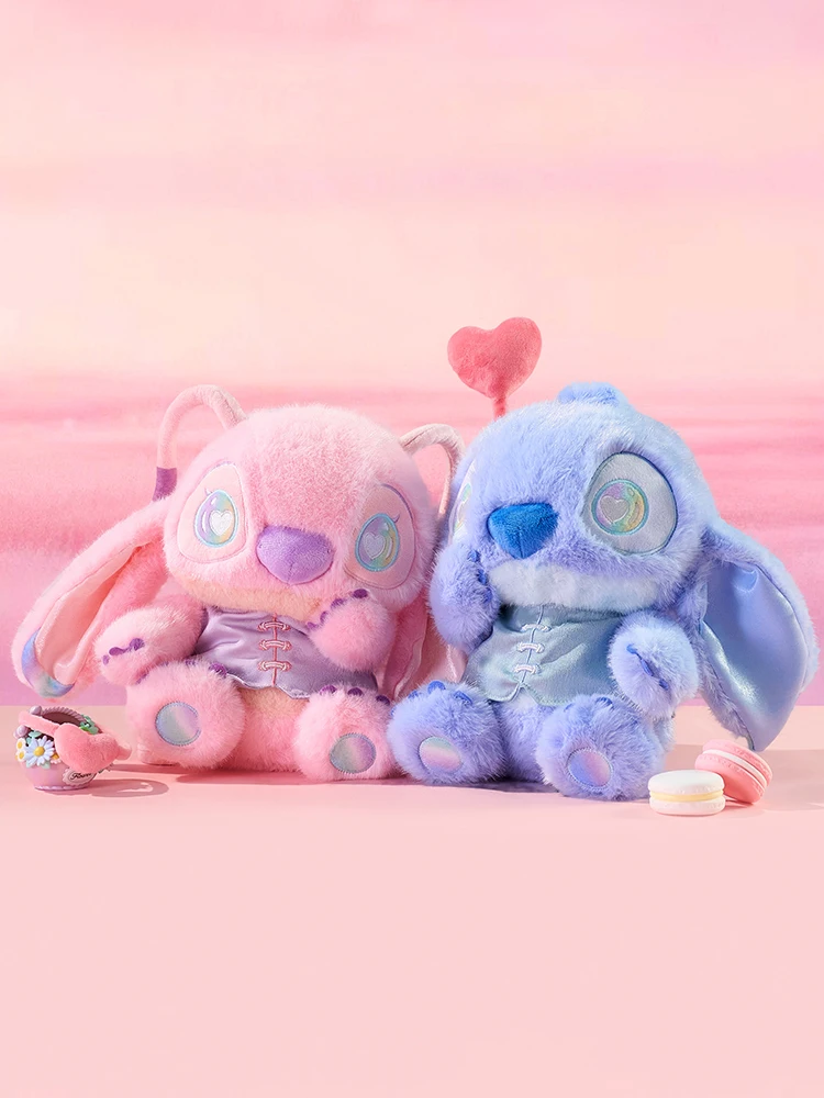 2025 Nuovo originale MINISO Disney Stitch Doll Cartoon Cute Stitch Peluche Decorazione della stanza Cuscino Kawaii Regalo di compleanno per bambini