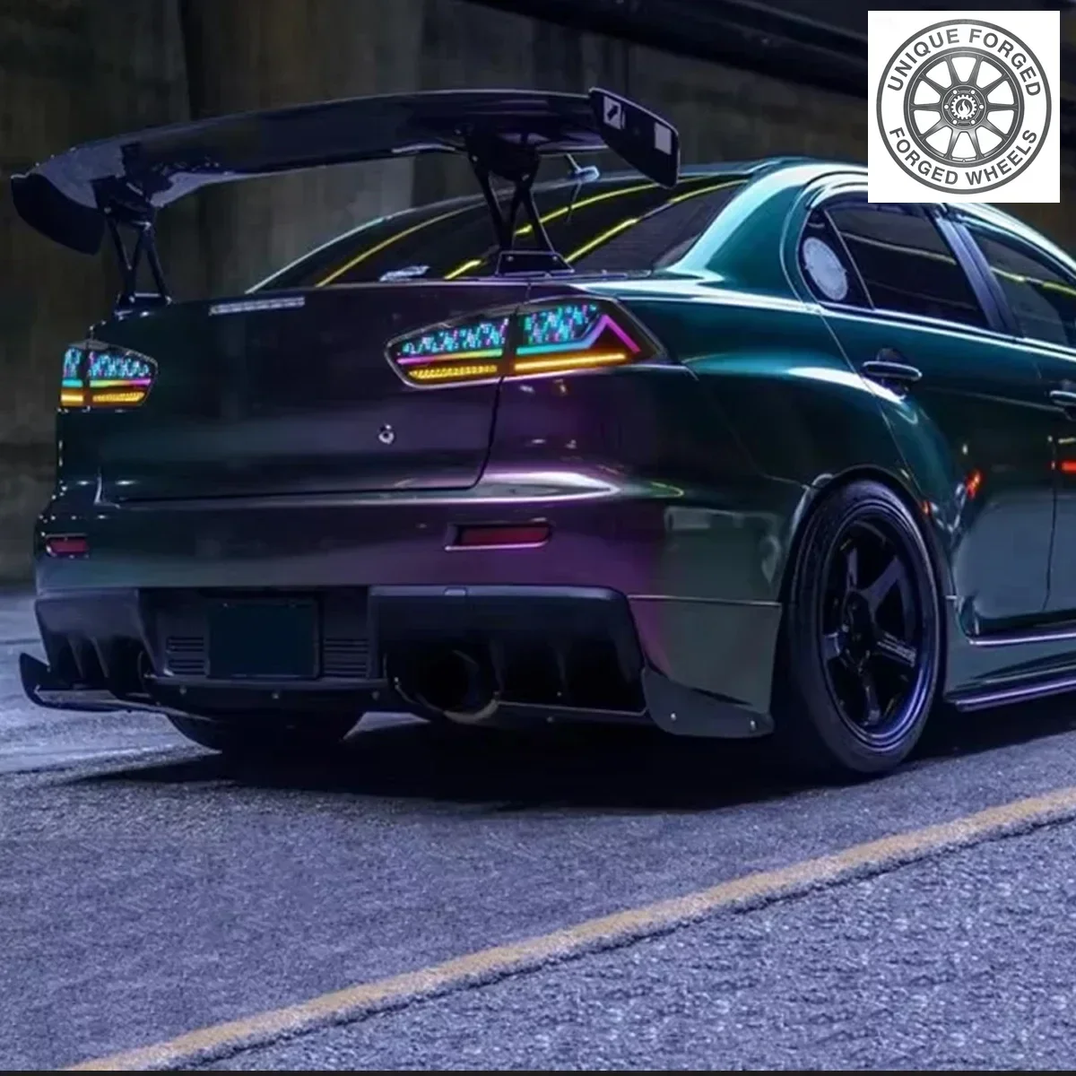 

BCCar For Lancer EVO RGB Taillight 2009-2018 Upgrade New DRL Dynamic Turn Signal LED Taillight Auto Accsori