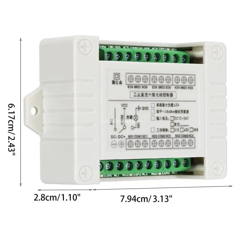 12V Remote Wireless RF Remote Control 6 Channel Module 433/315Mhz Transmitter Receiver New Dropship