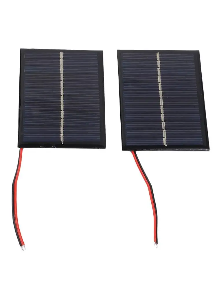 6V Solar Panel Polycrystalline with 15CM Cable 0 6W Power Output for Outdoor Solar Solutions and For DIY Low Power Applications