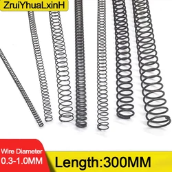65MN Strong Compression Spring Steel Mechanical Cylindrical Spiral Coil Rotor Return Force Diameter 0.3-1.0mm Length 300mm