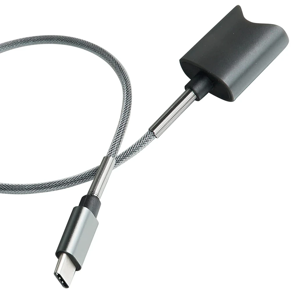 Cable de carga de interfaz USB para cable cargador magnético Diseño universal 45 cm (USB-A gris)